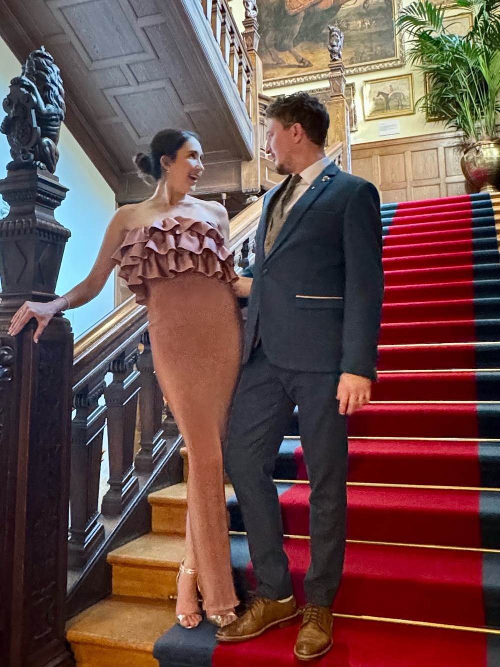 L’Idee Paris Tube Dress in Suede